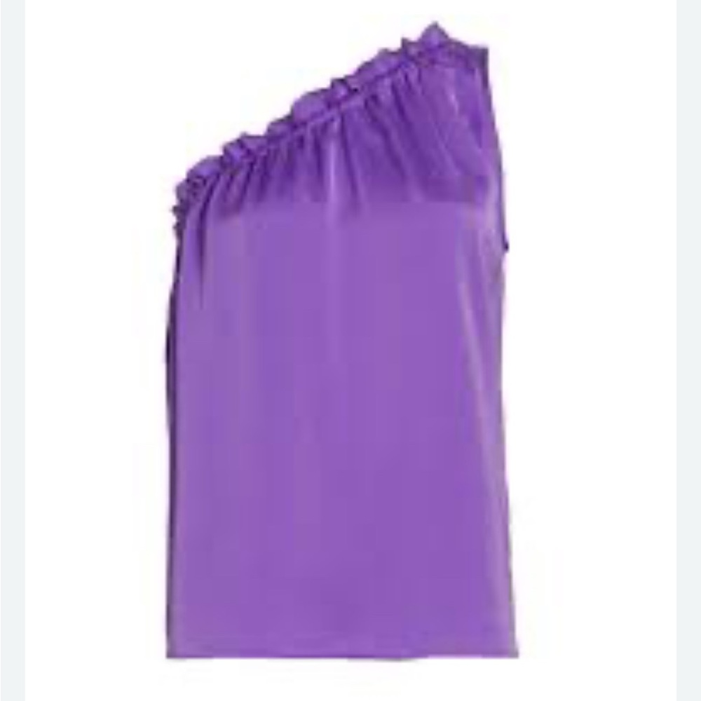 Ramy Brook One-Shoulder Purple Top
